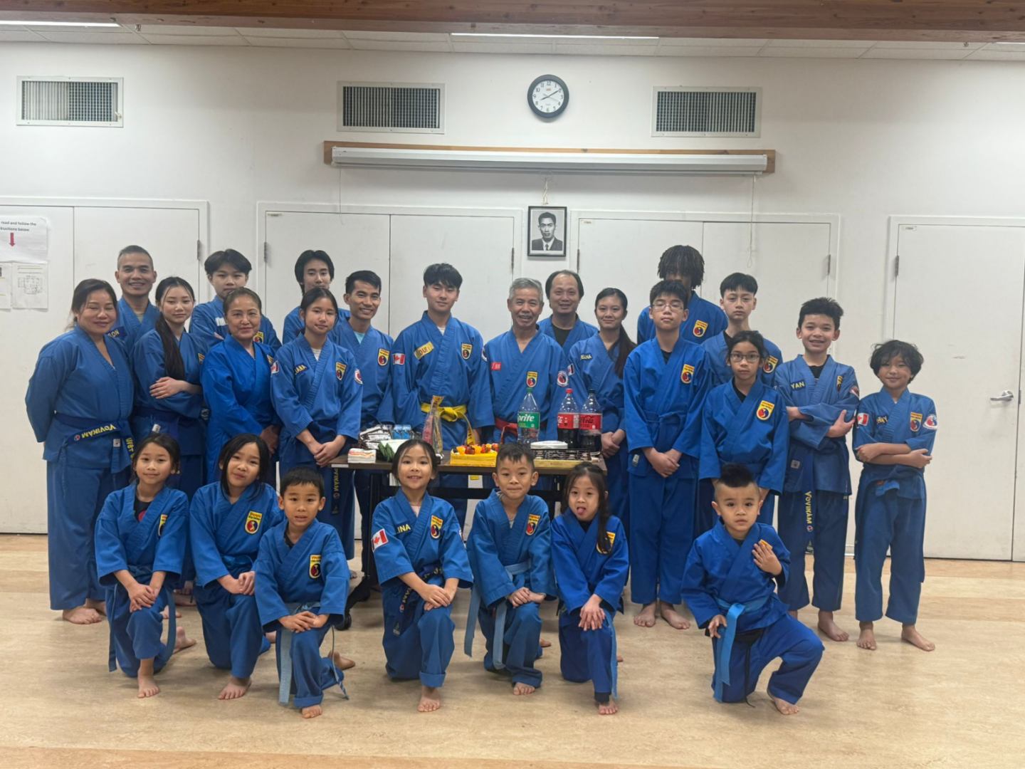 Master Thu with students